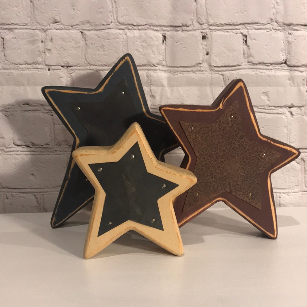 Decorative wood stars